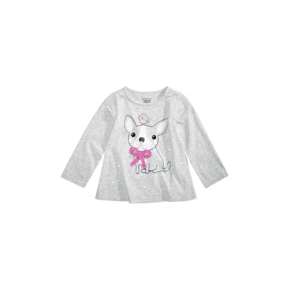 First Impressions Baby Girls Dog Print Cotton T-Shirt